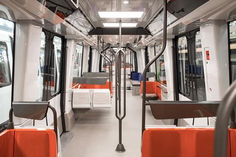 Paris metro Alstom MP14 trainset