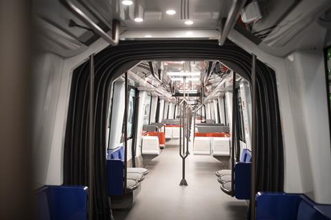 Paris metro Alstom MP14 trainset