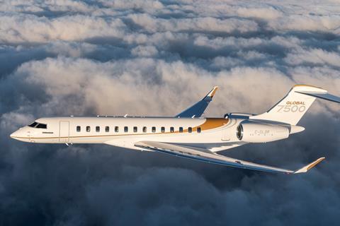 Bombardier Global 7500 aircraft