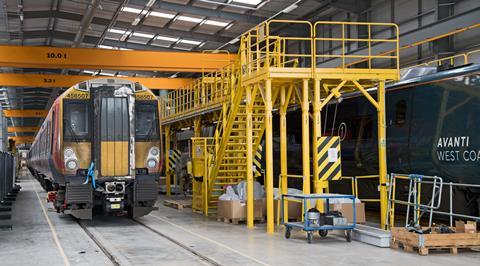 SWR 458507 at Alstom Widnes for assessment (Photo Tony Miles