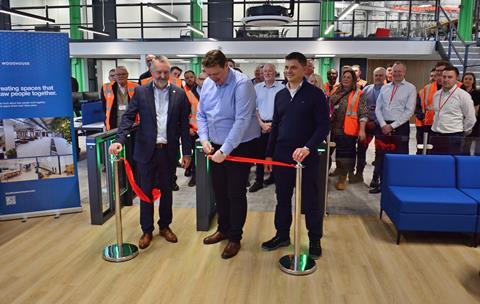 2025 10 28 Rob Whyte, Managing Director UK and Ireland at Alstom ribbon cutting Alstom Crewe Works 02 C Howe