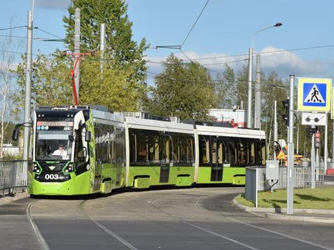 The Chizhik fast tram route in St Petersburg has been completed (photo: Vladimir Waldin).