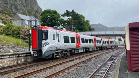 Transport for Wales CAF Class 197 DMU at Blaenau Ffestiniog (Photo TfW)