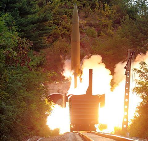 North Korea railway missile test launch (Photo: KCNA)