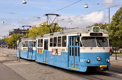 Göteborg M29 trams (image Bahnfrend Wikipedia)