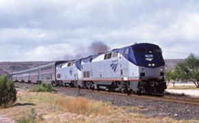 Amtrak's tri-weekly <i>Sunset Limited</i> was cut back to New Orleans following Hurricane Katrina in 2005.