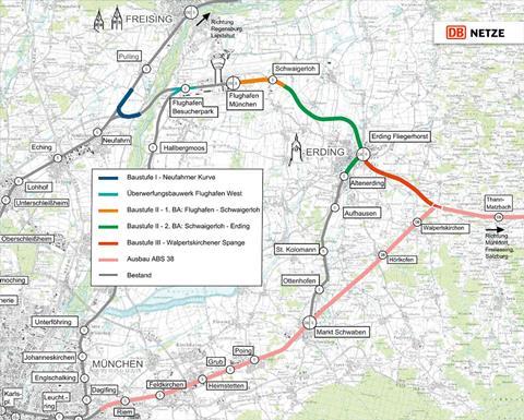 de Muenchen airport ring map