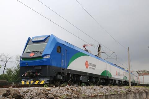 CRRC Zhuzhou six-section Shen 24 electric locomotive for mining company China Shenhua Energy Co