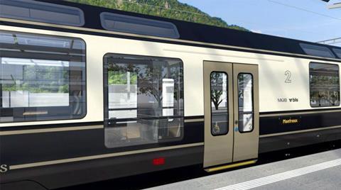 MOB Goldenpass Express gauge changing Stadler panorama coach impression (1)