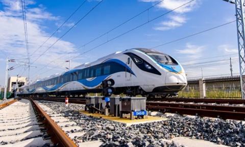 Shanghai Airport Link Line suburban rail coupled operation (image CRRC)