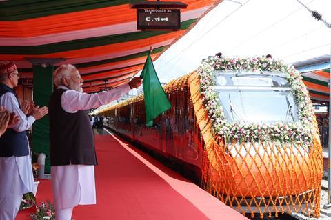 Modi inaugurates Kashmir rail link