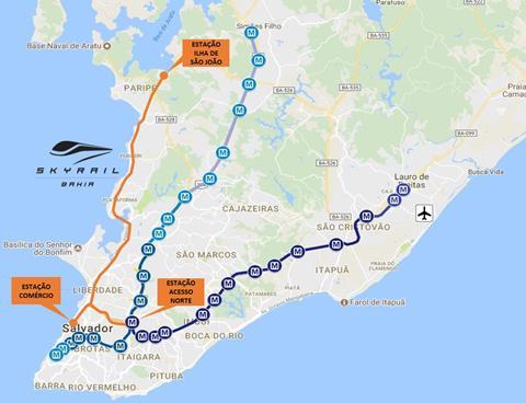 br Salvador monorail project map