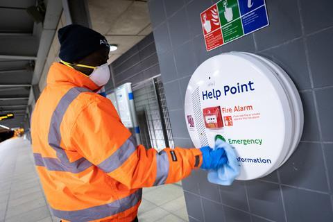 TfL Image - Cleaning regime on Tube platforms