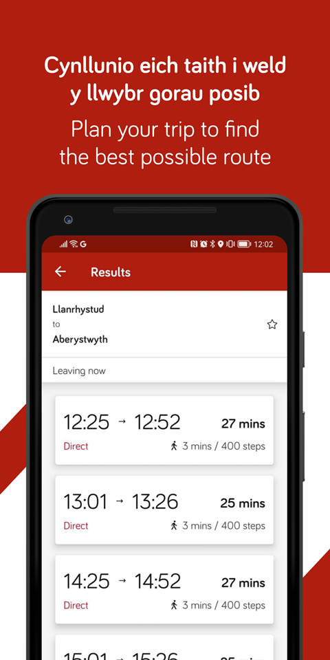 TrawsCymru app