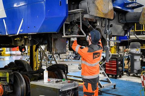 SNCF night train refurbishment work