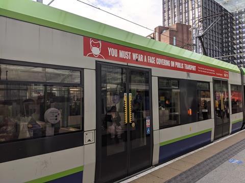 gb Croydon tram coronavirus livery