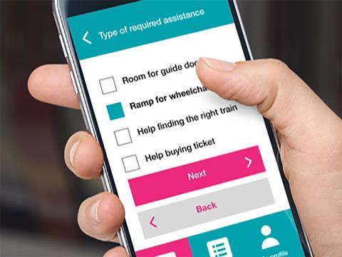 Mobile app developed by Transreport to provide a ‘more streamlined and efficient’ on-demand passenger assistance service.