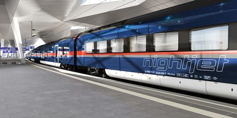 Nightjet Siemens Mobility coaches impression