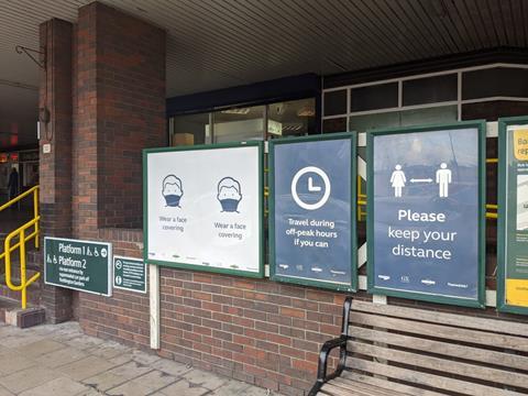 gb Wallington station GTR coronavirus posters