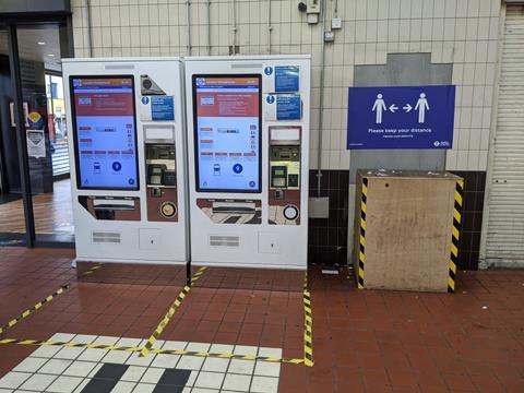 gb Overground ticket machines coronavirus