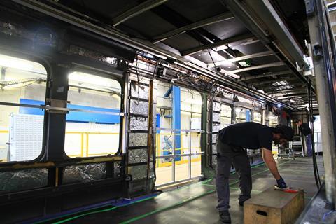 Refurbishment of Paris RER Line B MI84 EMU (Photo: Jean-Paul Masse).