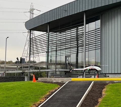 Purpose built drone pad at Network Rail’s ROC in Birmingham (Photo Drone Cloud)