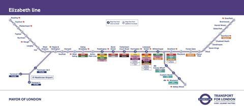 gb-TfL Elizabeth Line map November 6 services