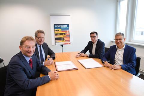 BLT Stadler tram contract signing