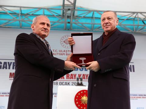 Istanbul metro M11 ceremony