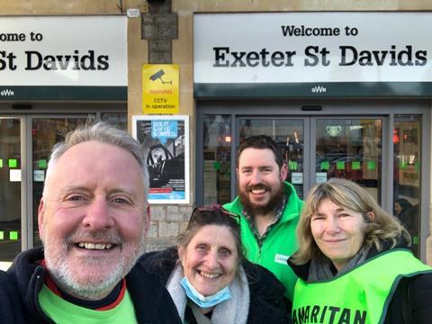 Exeter St Davids Station Samaritans volunteers