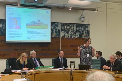 ‘Think about the total energy needed to move the trains’, Helen Simpson, Innovation & Projects Director at Porterbook, told the All-Party Parliamentary Rail Group (Photo: Porterbrook).
