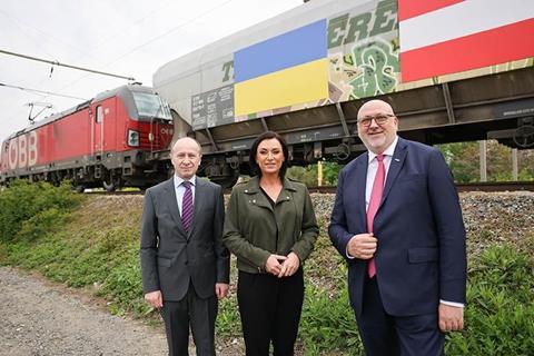 ÖBB Rail Cargo Group has introduced a twice-monthly grain service from Ukraine to Austria, with a 25-wagon train carrying 1 400 tonnes.
