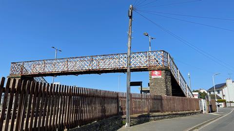 Harrington station footbridge