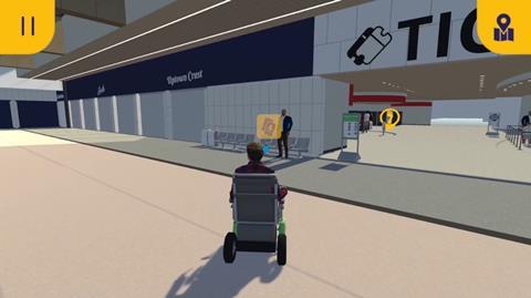 Virtual reality accessibility simulation