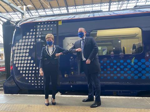 ScotRail First Minister and Alex Hynes