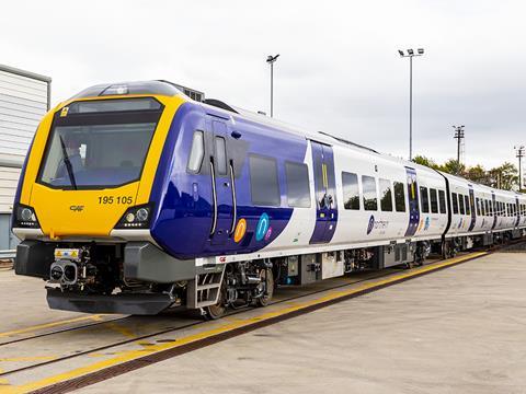 CAF Class 195 diesel multiple-unit for the Northern franchise