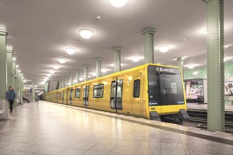Berlin U-Bahn Stadler train impression