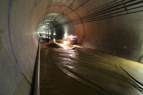 Lotschberg Base Tunnel Reopened After Water Ingress Mitigated News Railway Gazette International