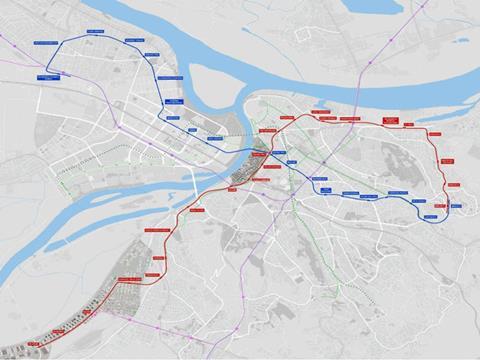 Beograd metro map