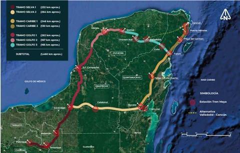 mx-Tren Maya map