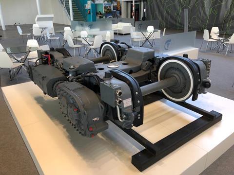 It will use a narrow gauge bogie which PC Transport Systems unveiled at the Electrotrans-2019 exhibition in Moscow,