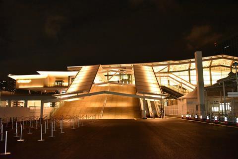 jp-jreast-Takanawa-Gateway-exterior-night-KMiura