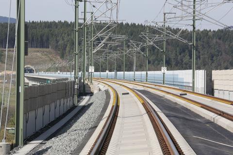 de VDE8 Erfurt - Nuernberg Slab Track Austria at Grümpen Ost PORR