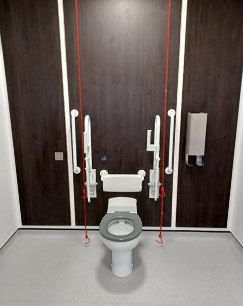 Accesible toilet at Broadbottom, interior view (Photo Northern)