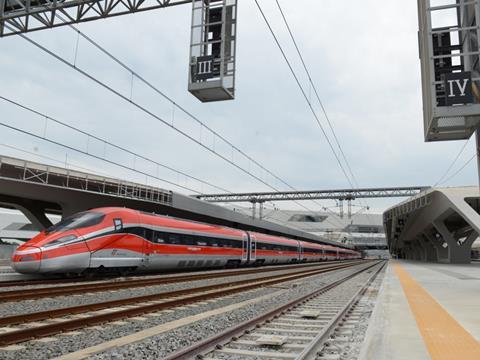 High speed train in Napoli