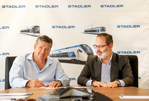 Alpha Trains Stadler EURO9000 contract signing (Photo Alpha Trains)