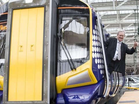 Minister for Transport, Infrastructure & Climate Change Stewart Stevenson visited the mock-up on May 6.