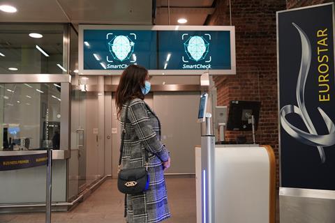 Eurostar has begun live trials of the SmartCheck biometric face authentication system