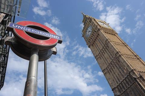 London Underground roundel and Palace of Westminster clock tower (Photo: xxolaxx/Pixabay)