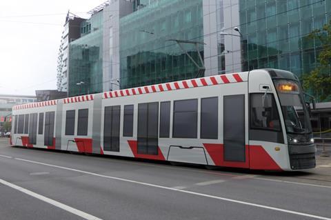 Tallinn Pesa Twist tram impression